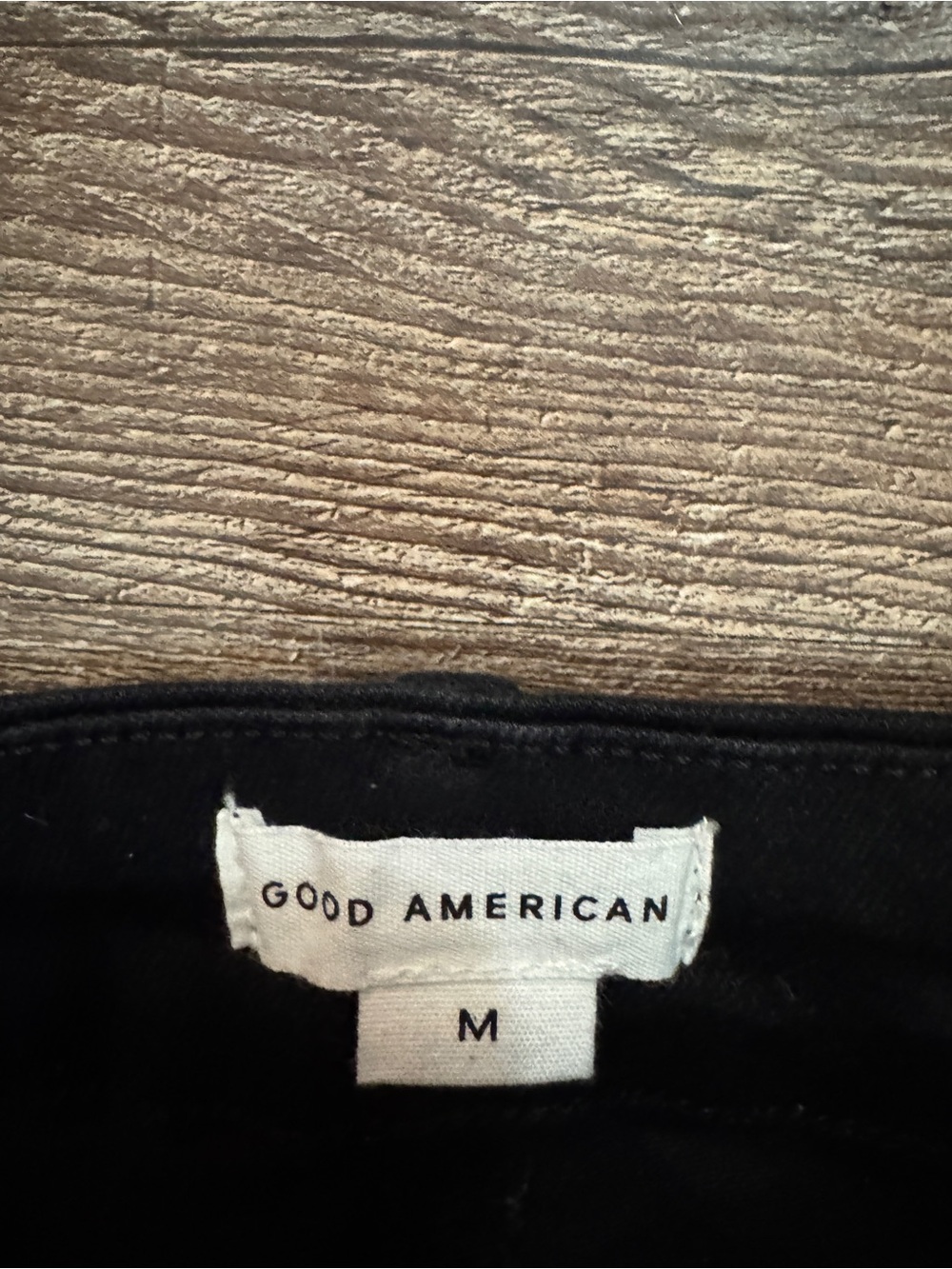 Good American Pull On Black Straight-Leg Jeans Sz M - Picture 3 of 5
